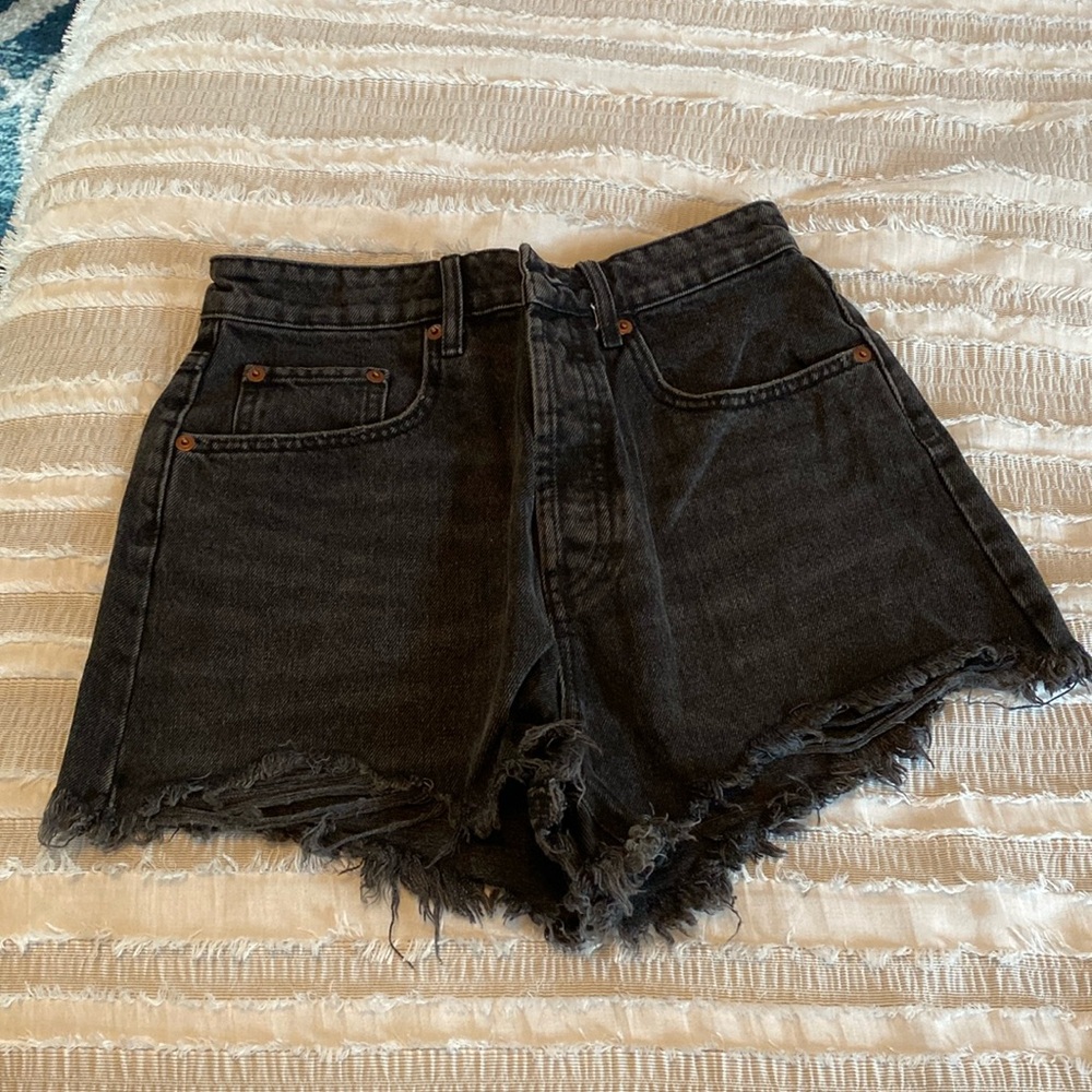 Black denim- Zara shorts